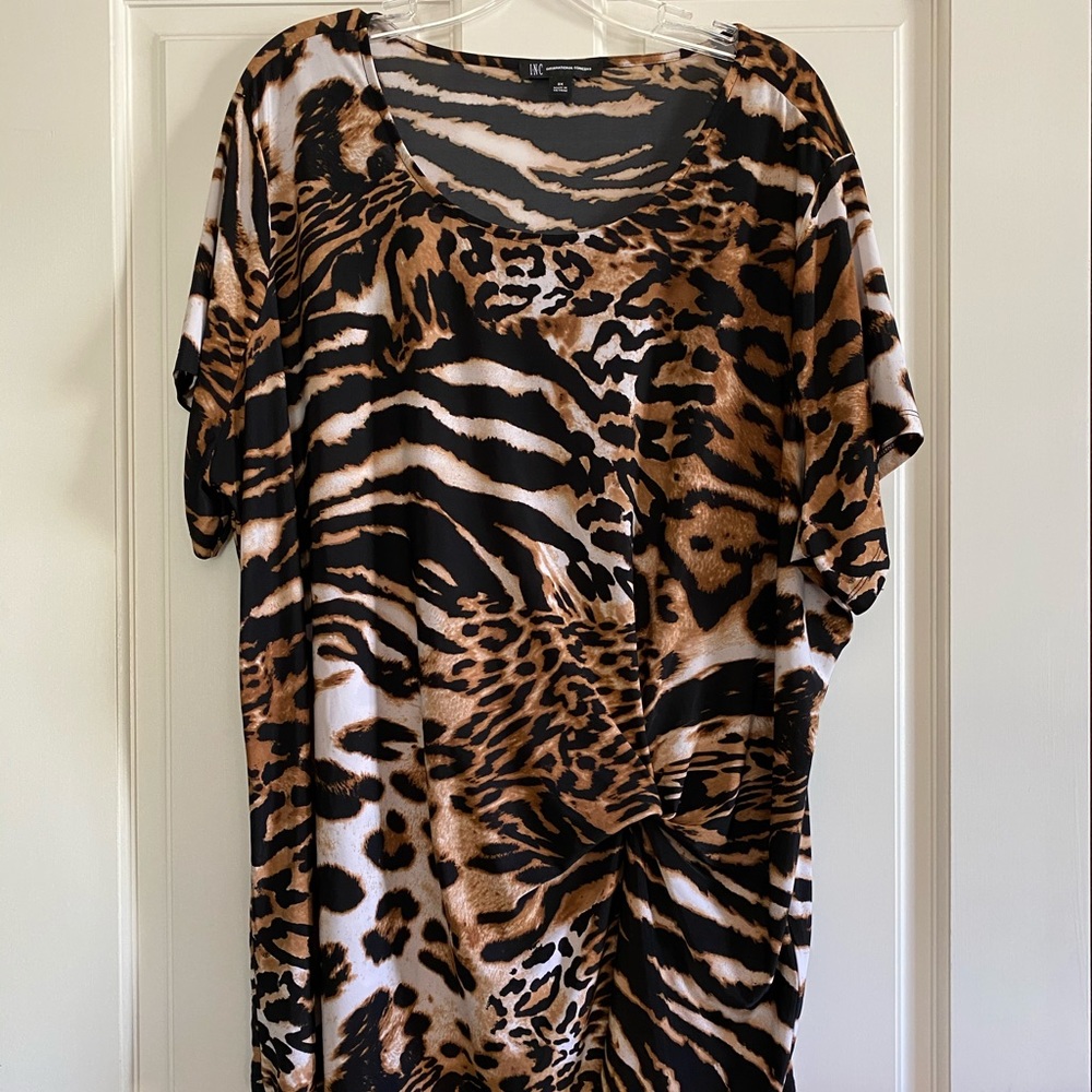Animal print blouse